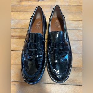 Franco Sarto Women’s Cassandra Glossy Lug Sole Slip On Loafer size 9.5